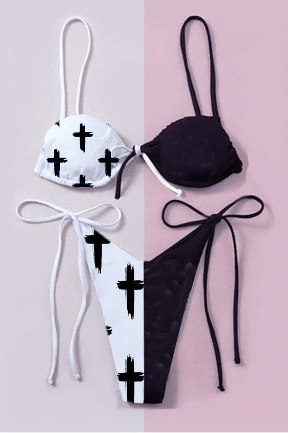 Y2k Style Bikini variant B with trendy design.