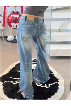 Fall Y2k Vintage Flared Jeans