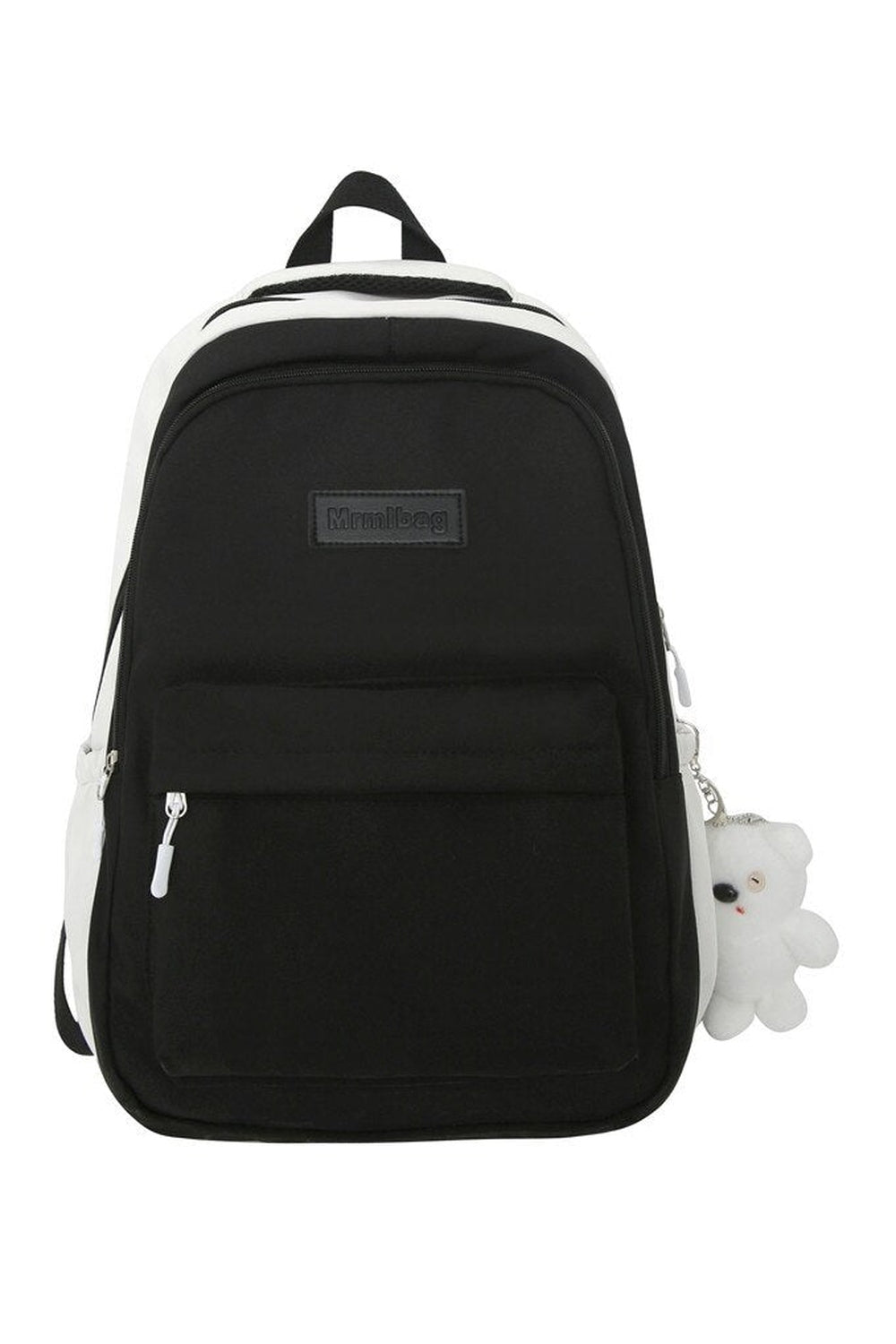 Black variant of Yellow School Backpack Travel. Stylish.