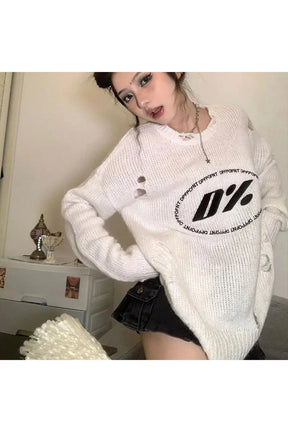 Zero Percent Distressed Sweater