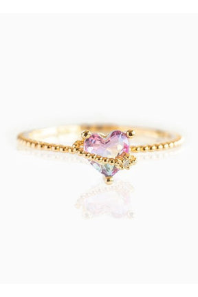 Zircon Heart Animal Ring